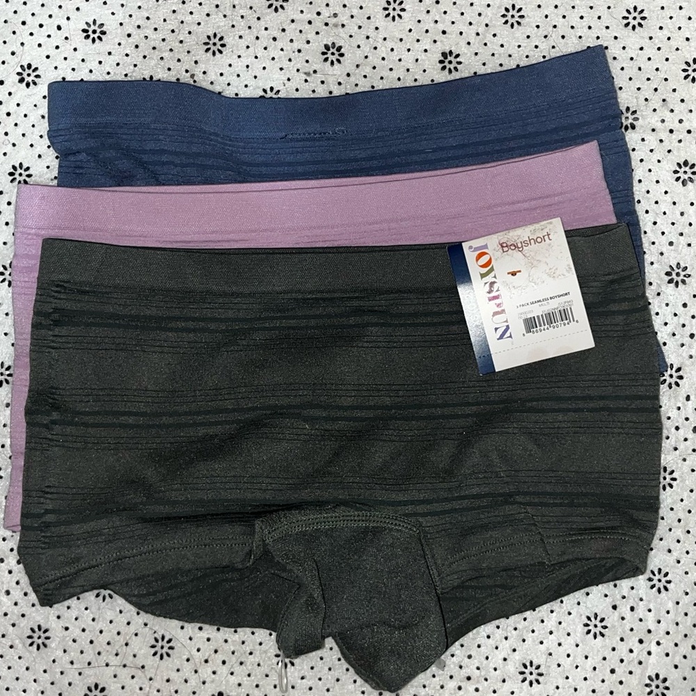 NWT Joyspun 3 Pack Seamless Boyshorts ~Sz XS~